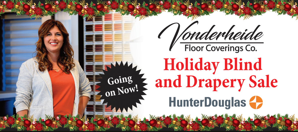 Hunter Douglas Blind and Drapery Sale at Vonderheide Floor Covering